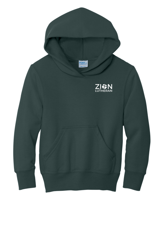 L-P90YH Port & Co™ YOUTH Core Fleece PULLOVER Hooded Sweatshirt