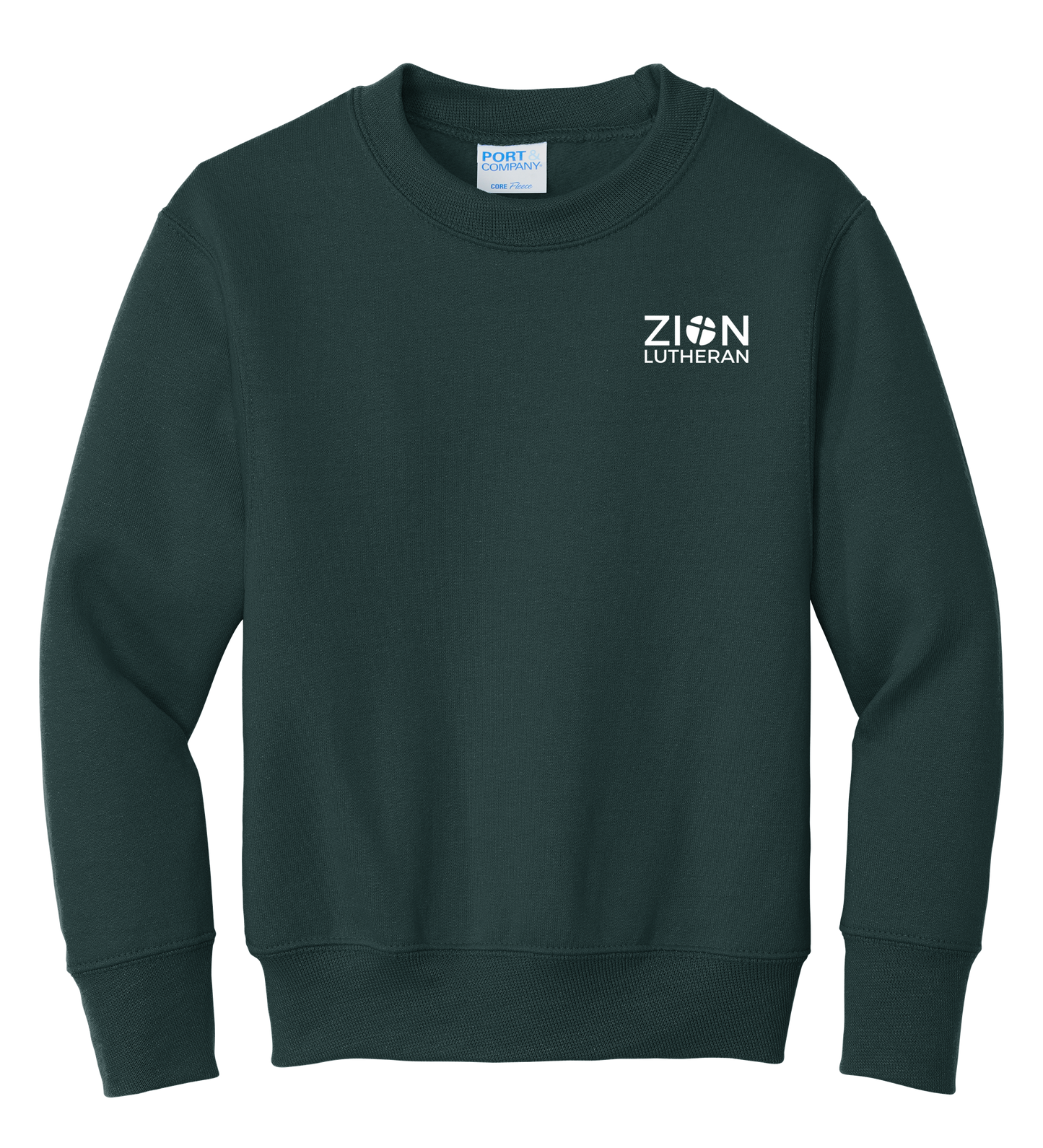 L-P90Y Port & Co™ Youth Core Fleece Crewneck Sweatshirt