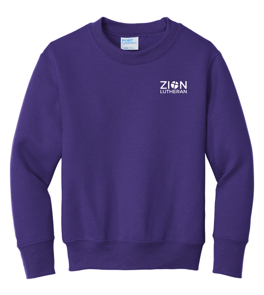 L-P90Y Port & Co™ Youth Core Fleece Crewneck Sweatshirt