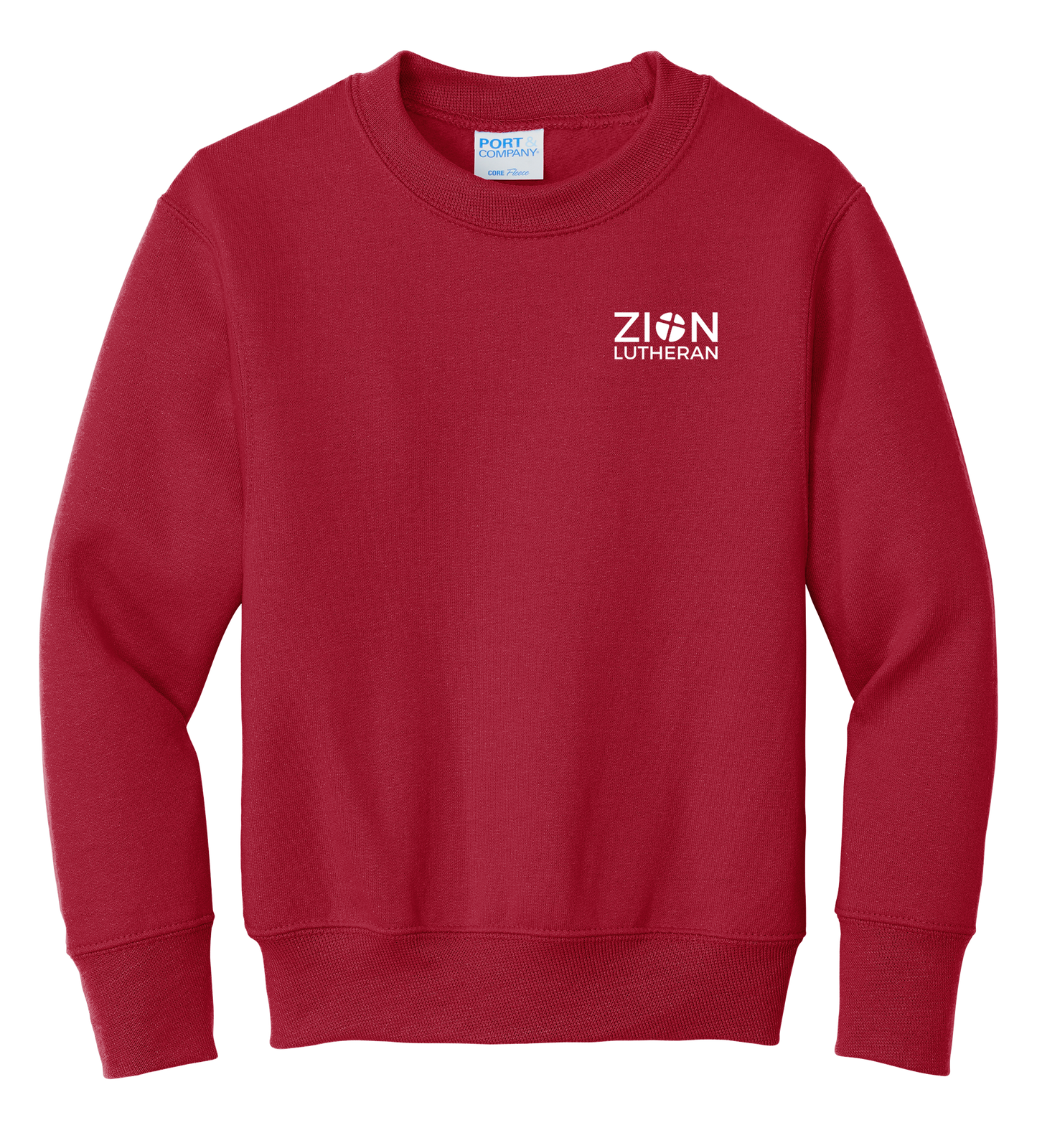 L-P90Y Port & Co™ Youth Core Fleece Crewneck Sweatshirt