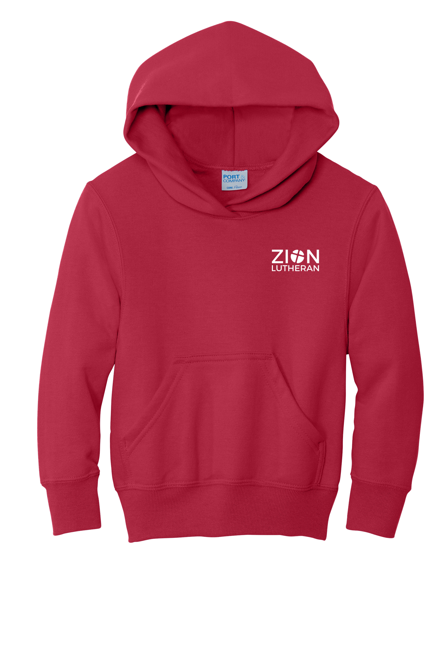 L-P90YH Port & Co™ YOUTH Core Fleece PULLOVER Hooded Sweatshirt