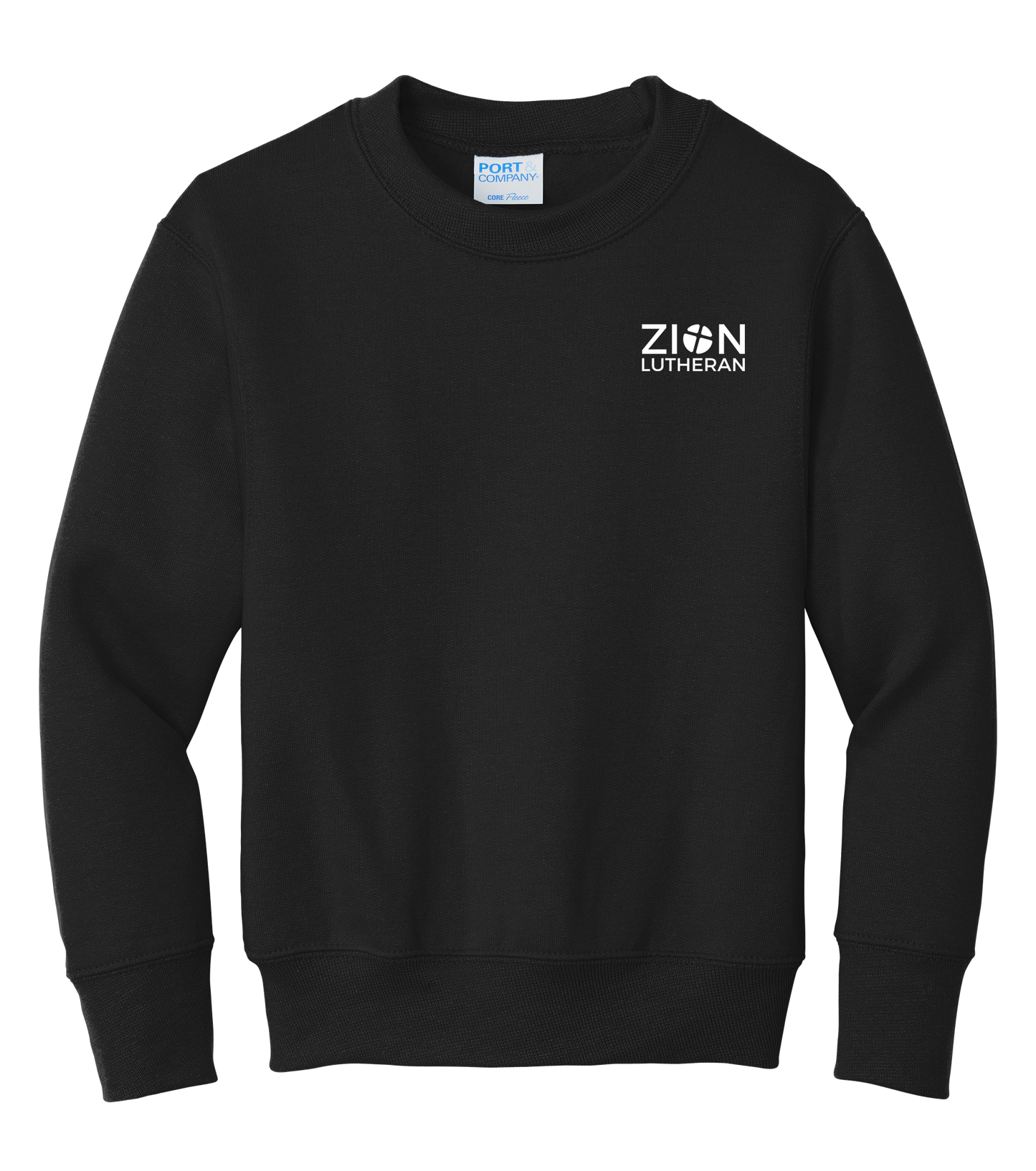 L-P90Y Port & Co™ Youth Core Fleece Crewneck Sweatshirt