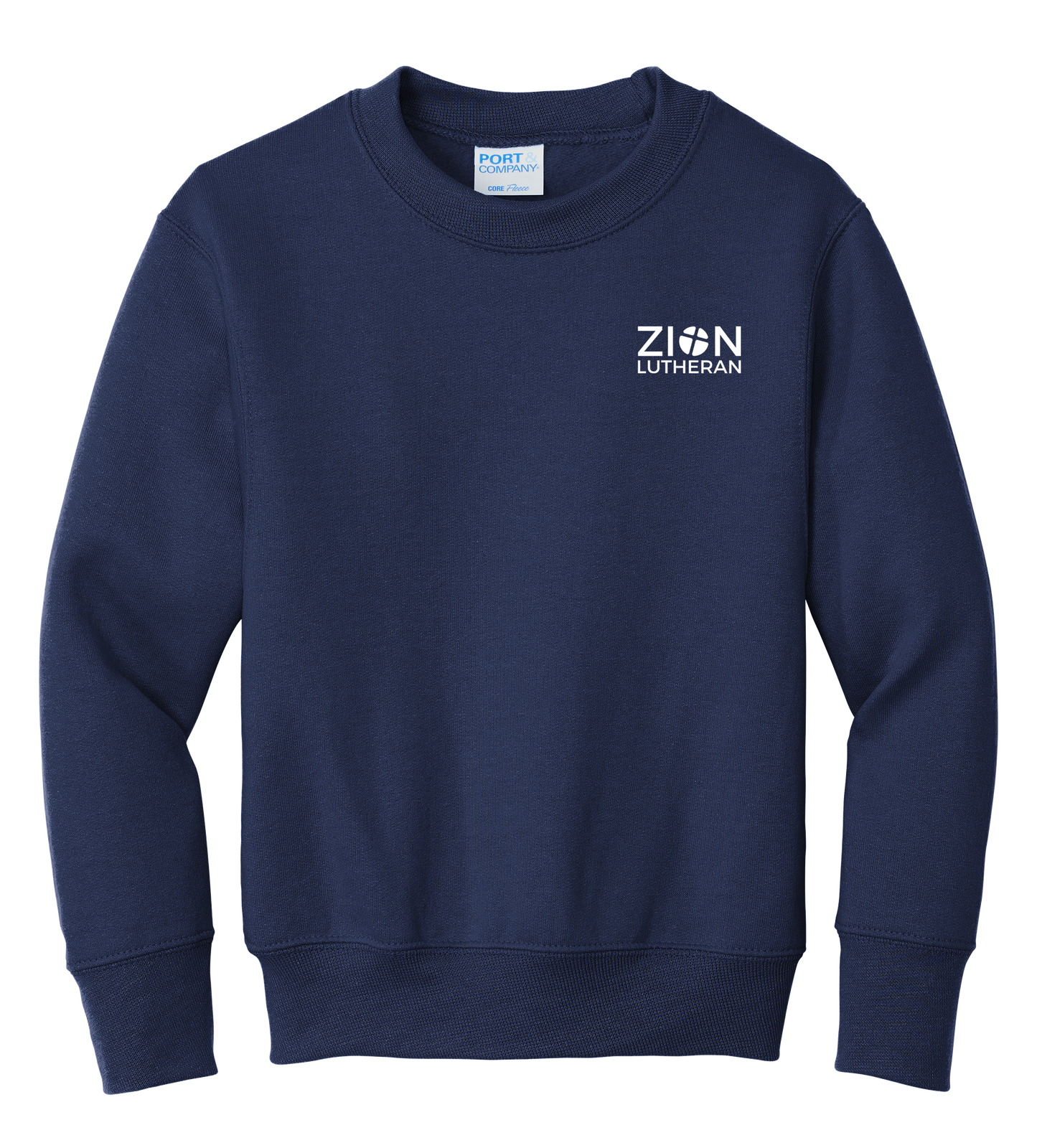 L-P90Y Port & Co™ Youth Core Fleece Crewneck Sweatshirt