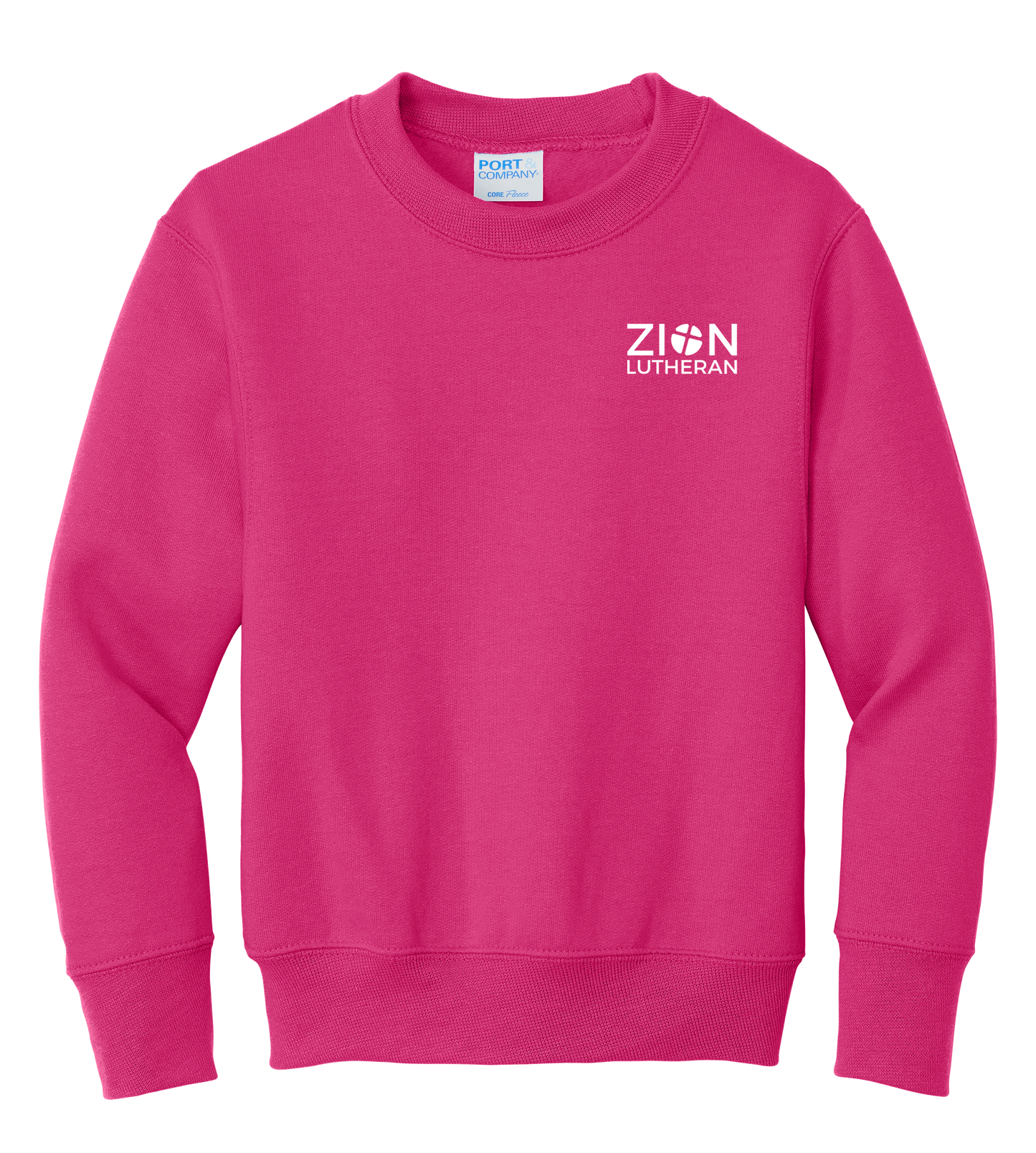 L-P90Y Port & Co™ Youth Core Fleece Crewneck Sweatshirt