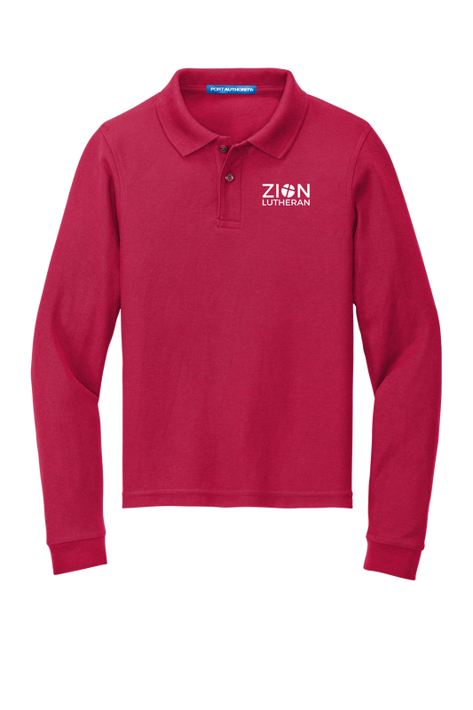 L-Y500LS Port Authority® Performance Youth Long Sleeve Polo